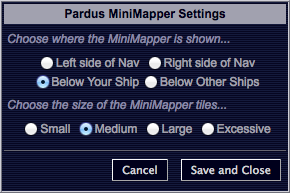 Pardus Mini Mapper Settings